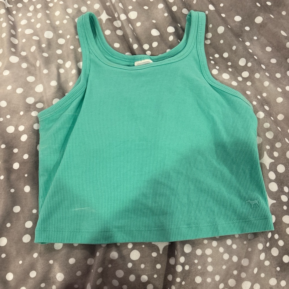 PINK Victoria's Secret Aqua Tank Top